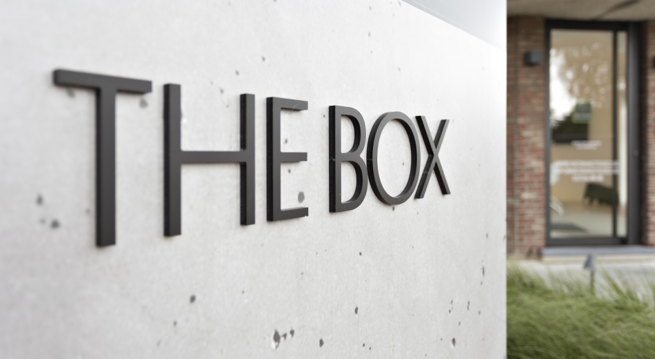 the box sign